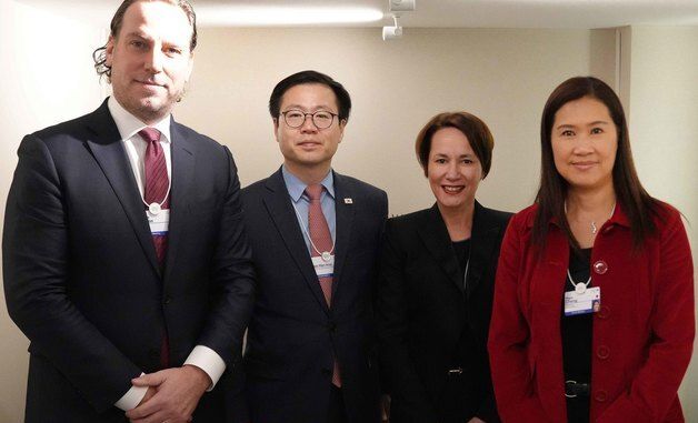 여한구 통상교섭본부장, 아스트라제네카 이사회 의장 면담