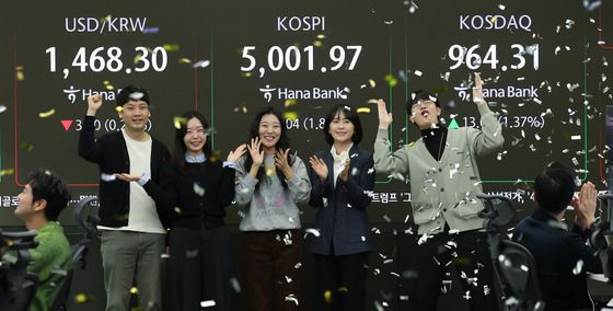 코스피, 사상 첫 5000선 돌파