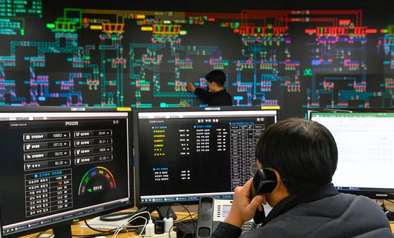 한파에 전력수급현황 예의주시