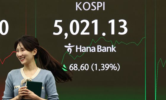 코스피, 상승 출발해 5000선 재탈환