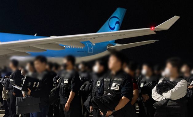 역대 최대 규모 캄보디아 스캠 조직원 73명, 국내 송환