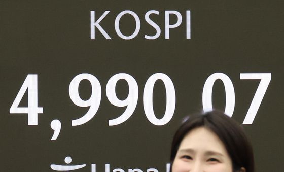 코스피, 종가 5000 눈 앞