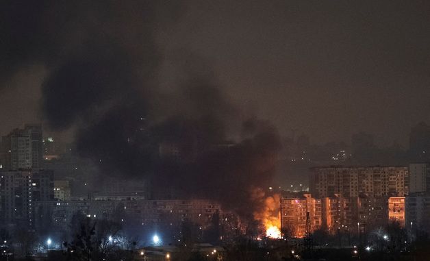 [포토] 공격받고 있는 우크라이나 키이우