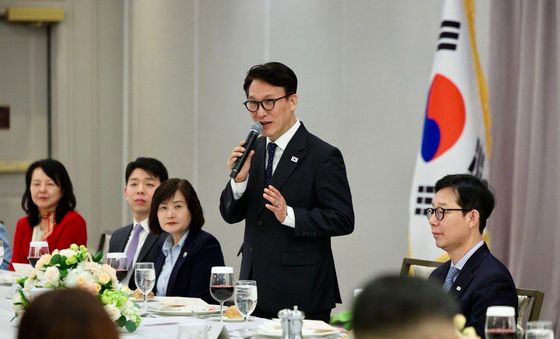 뉴욕 지역 동포간담회 갖는 김민석 총리