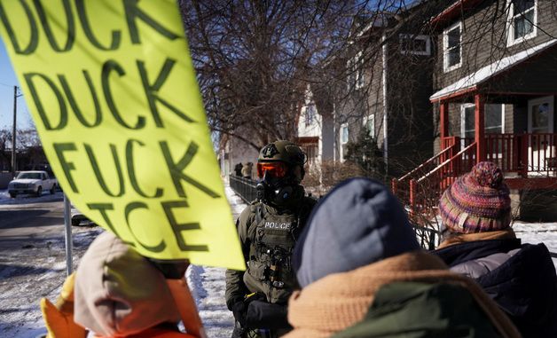 [포토] 미니애폴리스 ICE 반대 시위