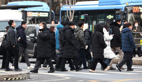 강추위 속 출근