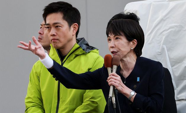 [포토] 도쿄에서 유세하는 다카이치 日총리