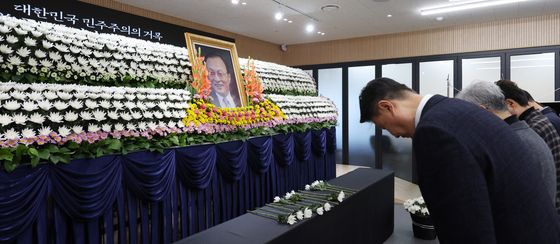 더불어민주당 전북도당에 마련된 이해찬 전 총리 추모공간