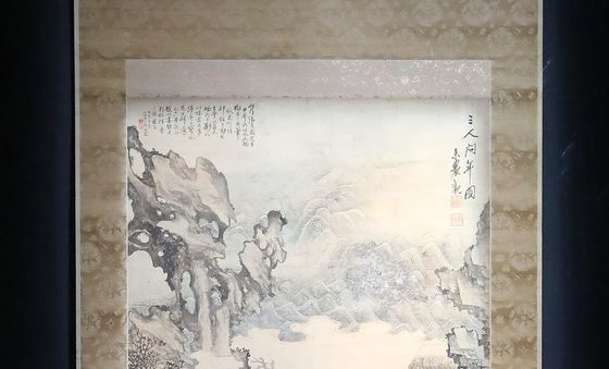 오원 장승업의 '삼인문년(三人問年)'