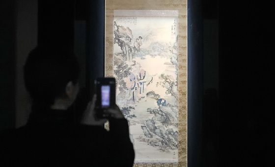 오원 장승업의 '삼인문년(三人問年)'
