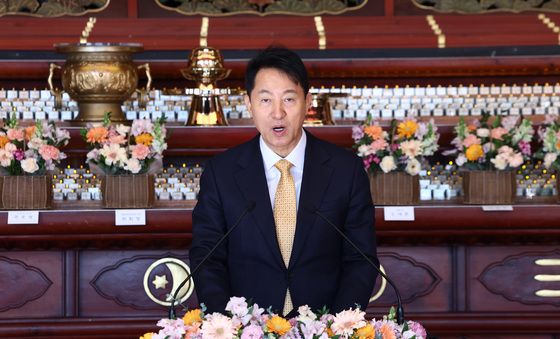 불교지도자 신년하례법회 축사하는 오세훈 시장