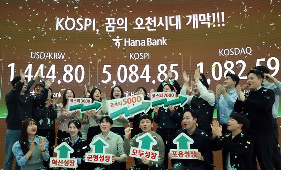 코스피, '꿈의 오천시대 개막'