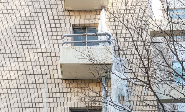 동파로 인해 터져버린 수도관