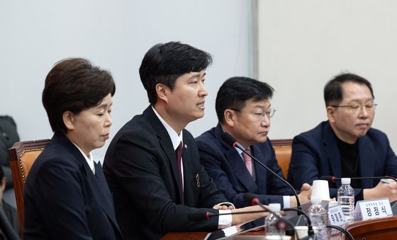 최고위 발언하는 우재준 의원