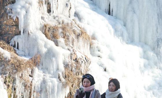 강추위가 만든 풍경
