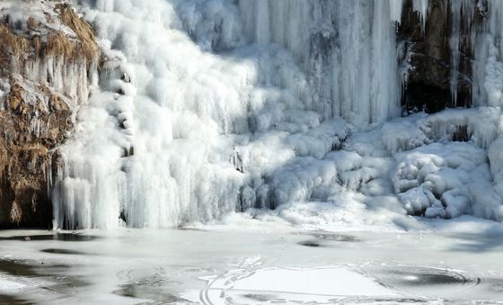 한파가 만들어낸 겨울 풍경