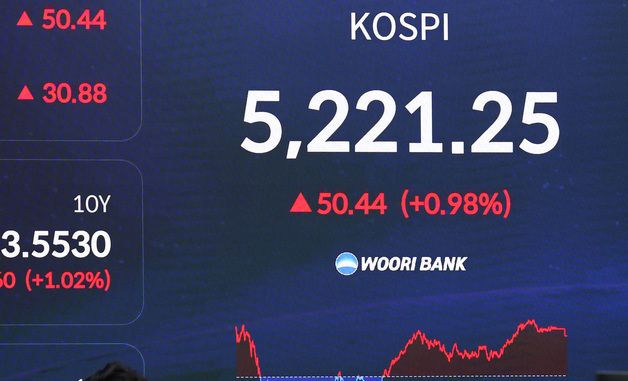 5200대 마감한 코스피