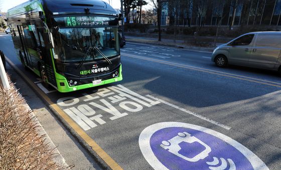 대전시、 자율주행버스 시범운행