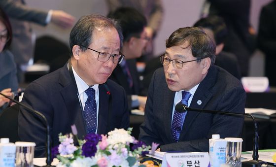 대화하는 정근식 서울·김석준 부산교육감