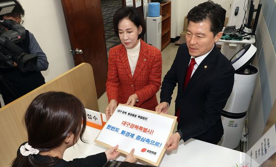 특별법안 제출하는 이인선·구자근