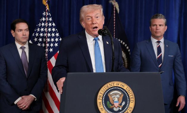 [포토] 마두로 베네수엘라 대통령 체포 작전 기자회견 진행하는 트럼프