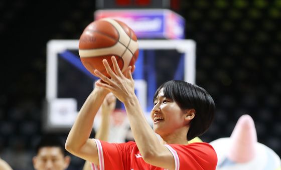 3점슛 콘테스트 참가한 이이지마 사키