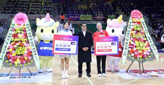 김단비, 김소니아 '팬파워 어워드 1위'