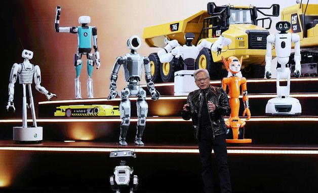 [CES2026] 로봇과 연설하는 젠슨 황 CEO