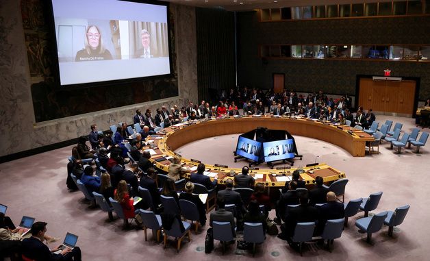 [포토] 美 '마두로 체포' 논의하는 유엔 안보리