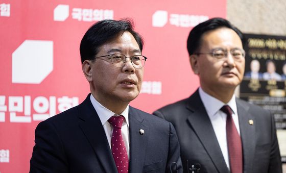 '8일 본회의 반대' 입장 밝히는 송언석 국민의힘 원내대표