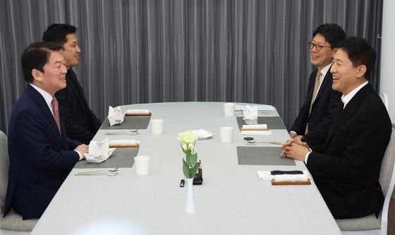 오세훈·안철수 '화기애애'