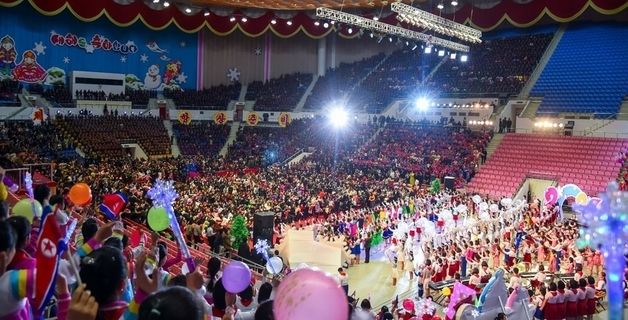 北 학생소년 설맞이 공연…"자라나는 새세대의 열의"