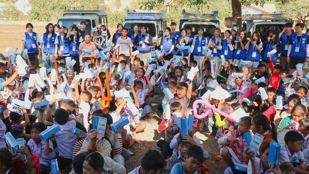 한국청소년진흥협회 대학생 해외 봉사단, 라오스 초등학교 방문