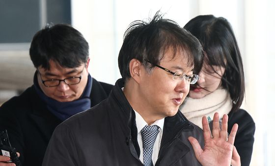 고검 첫 출근하는 김태훈 합수본부장