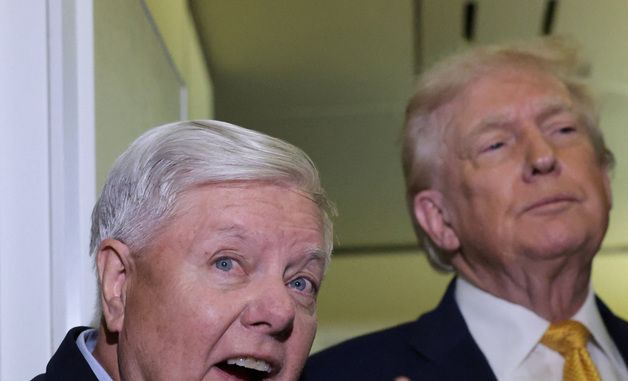 [포토] 린지 그레이엄 상원의원과 트럼프