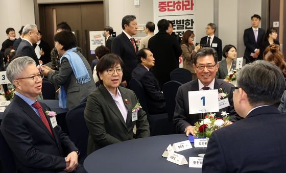 대화하는 정은경·김택우