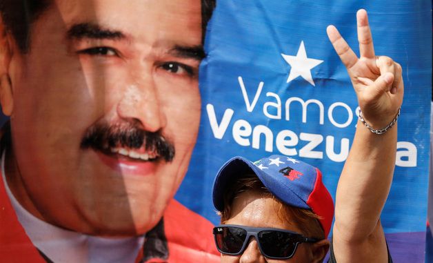 [포토] 마두로 석방을 요구하는 베네수 지지자들