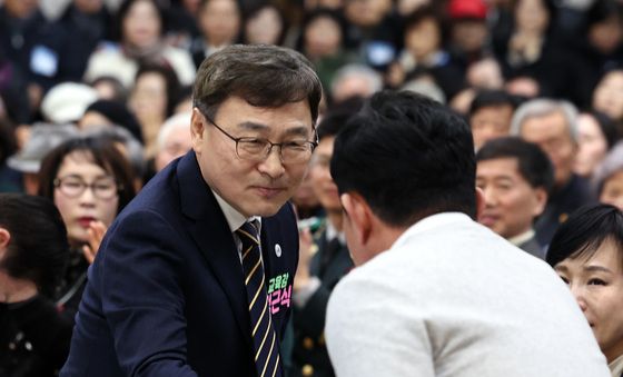 신년인사회 참석한 정근식 교육감