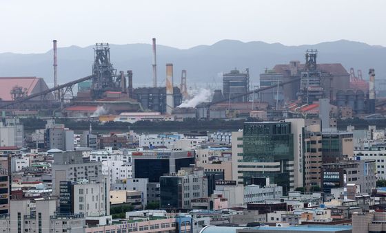 정상 조업 중인 포스코 포항제철소