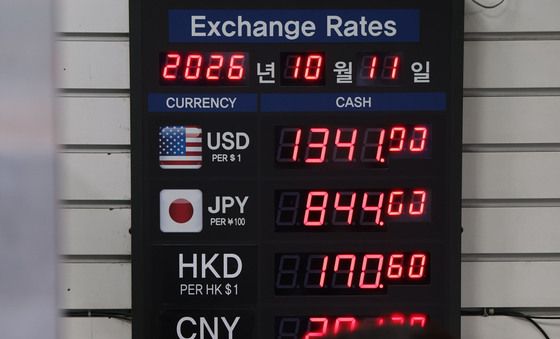 원·엔 환율 18년만에 최저, 원·달러 하락세