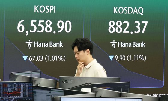 장 초반 약세 보이는 코스피