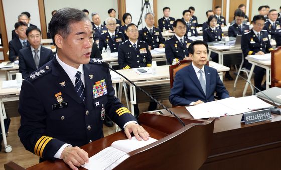 [국감] 국정감사장 선 김종철 경찰청장 직무대행