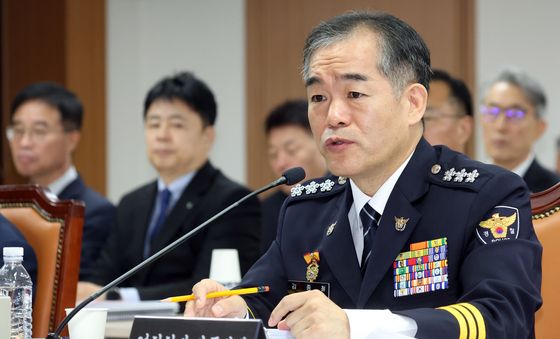 [국감] 김종철 경찰청장 직무대행, 행안위 국감서 답변