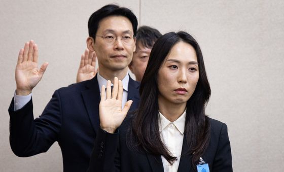[국감] 증인선서하는 주성원 쿠팡 총괄부사장