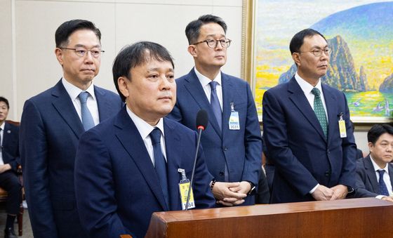 [국감] 정무위 국감 출석한 국내 정유사 대표자들