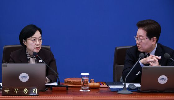 발언하는 한성숙 국무총리
