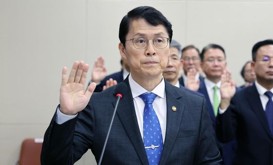 [국감] 선서하는 최원호 원안위원장