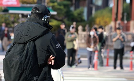 쌀쌀해진 아침 출근길