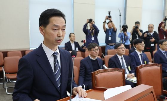 인사청문회서 인사말 하는 김지용 중수청장 후보자