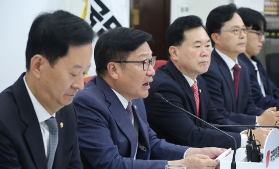 정점식 원내대표, 국정감사 현안 기자간담회